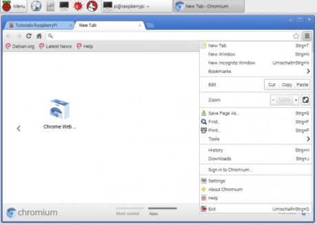 chrome for raspberrypi 600x425 - - Cài đặt Chromium cho Raspberry Pi