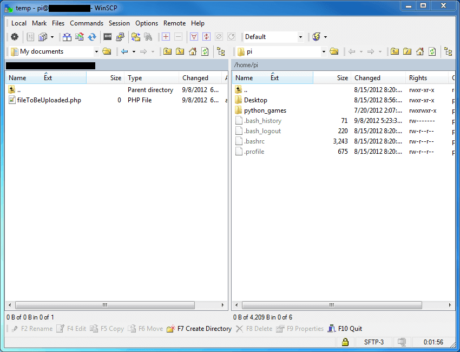 WinSCP 2 - - Raspberry Pi: Chuyển dữ liệu qua SSH