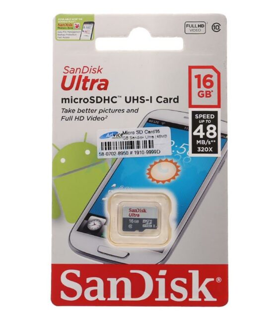 Thẻ nhớ MicroSD Sandisk Ultra 16GB tốc độ 80MB/s