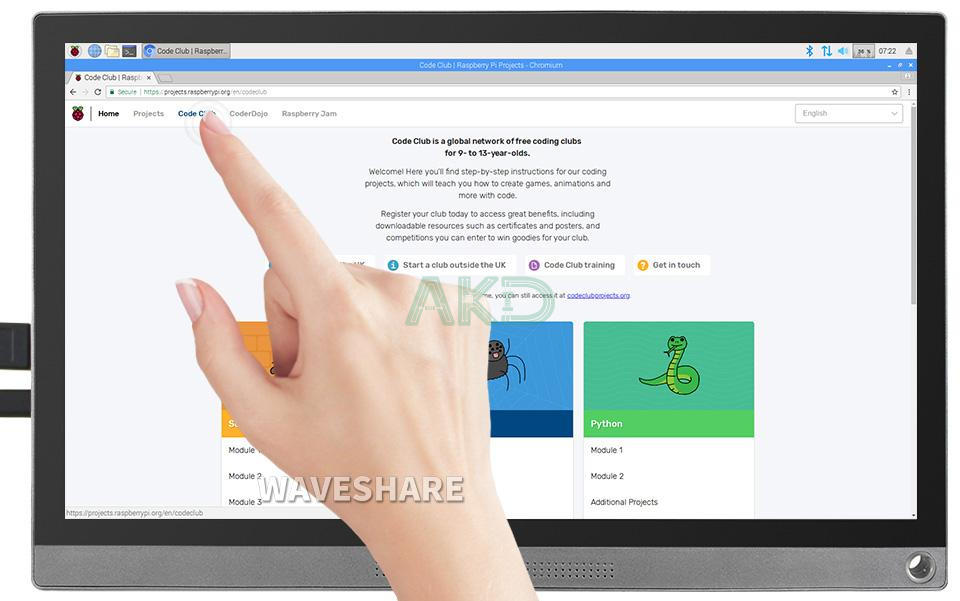 156 fhd Touch Screen 1 - - Màn hình cảm ứng di động 15,6" 1920 × 1080 Full HD, IPS, HDMI/Type-C tích hợp pin