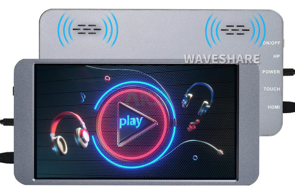 7inch fhd Audio - - Màn hình cảm ứng di động 7inch, 1080×1920 Full HD, IPS, Mini HDMI