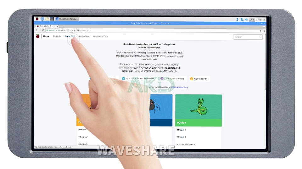 7inch fhd Touch Screen - - Màn hình cảm ứng di động 7inch, 1080×1920 Full HD, IPS, Mini HDMI