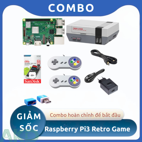 Combo Raspberry Pi 3 Retro Game