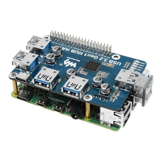USB 3.2 Gen1 HUB HAT Raspberry Pi - Ảnh 3