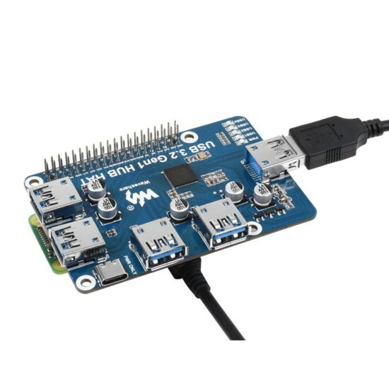 USB 3.2 Gen1 HUB HAT Raspberry Pi - Ảnh 5