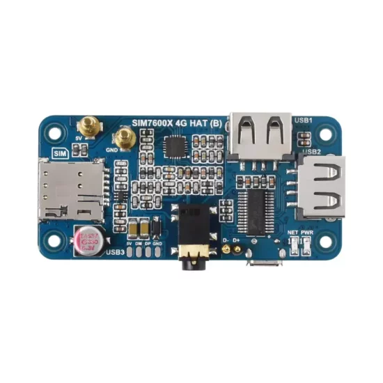 SIM7600G-H 4G HAT (B) cho Raspberry Pi - Hỗ trợ LTE Cat-4 4G / 3G / 2G, định vị GNSS Positioning, băng tần toàn cầu - Ảnh 3