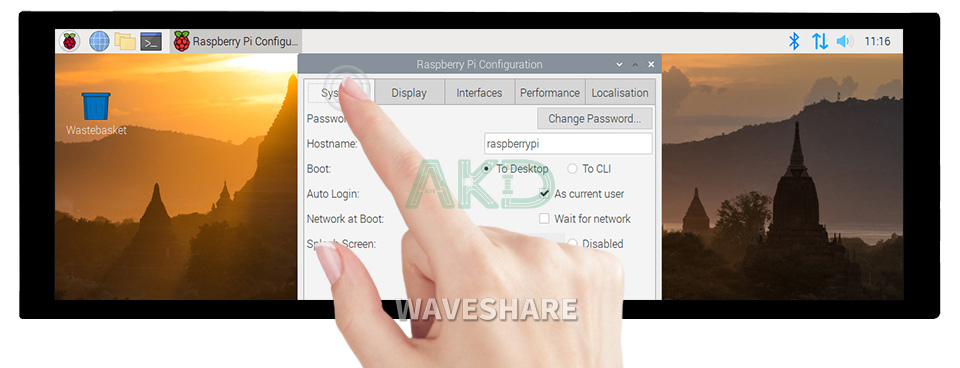 7.9 Touch Screen 1 - - Màn hình cảm ứng điện dung 7.9" - IPS, kính cường lực, độ phân giải 400x1280, kết nối HDMI