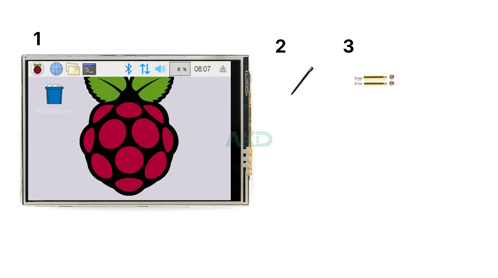 Màn hình cảm ứng điện trở 3,5 inch (C) cho Raspberry Pi, 480 × 320, SPI tốc độ cao 125MHz 18 Bo san pham Man hinh cam ung dien tro 35 inch C - - Màn hình cảm ứng điện trở 3,5 inch (C) cho Raspberry Pi, 480 × 320, SPI tốc độ cao 125MHz
