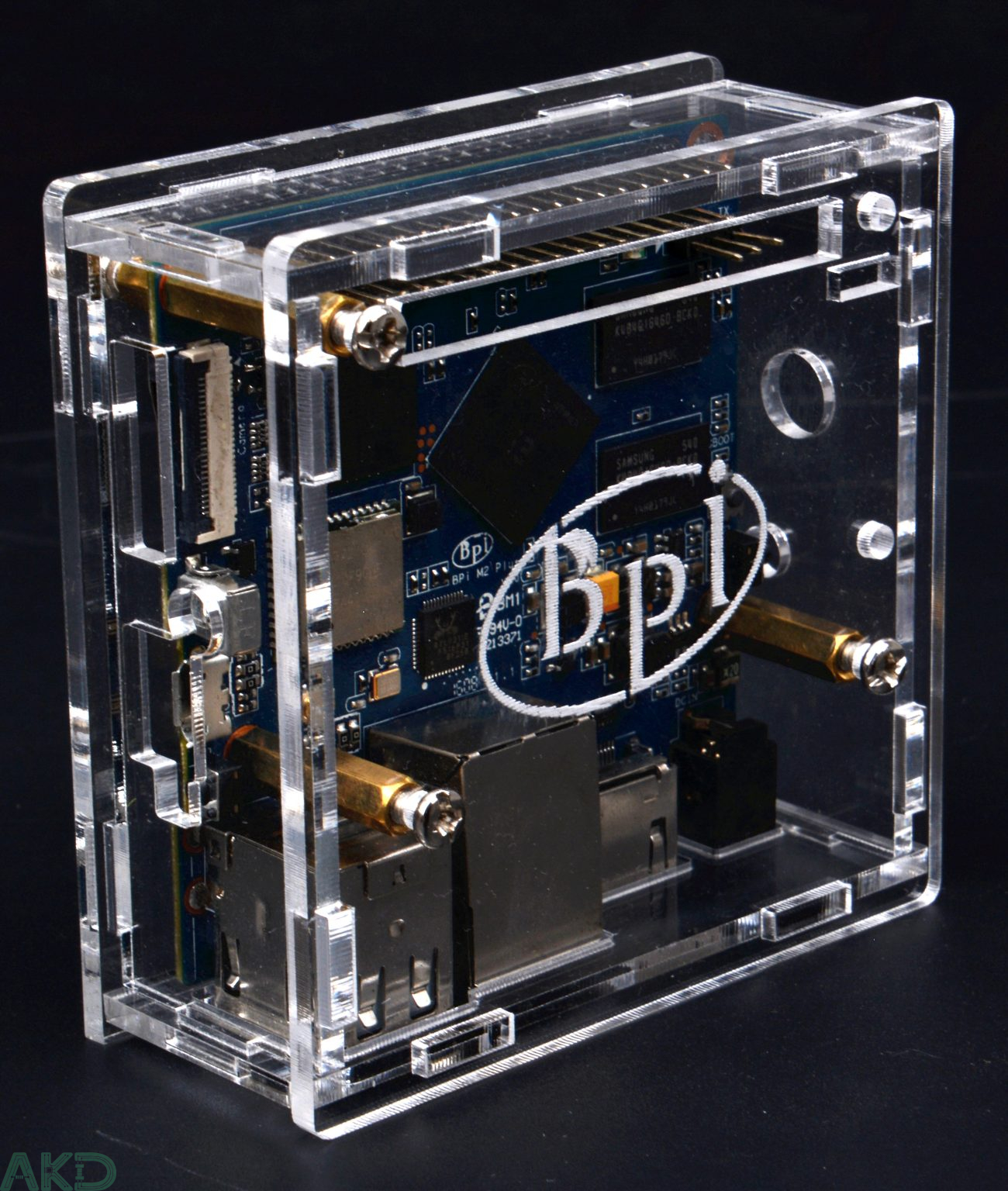 m2plus m2pro mica case 2 1300x1536 1 - - Vỏ Mica Banana Pi M2+ và M2 Pro