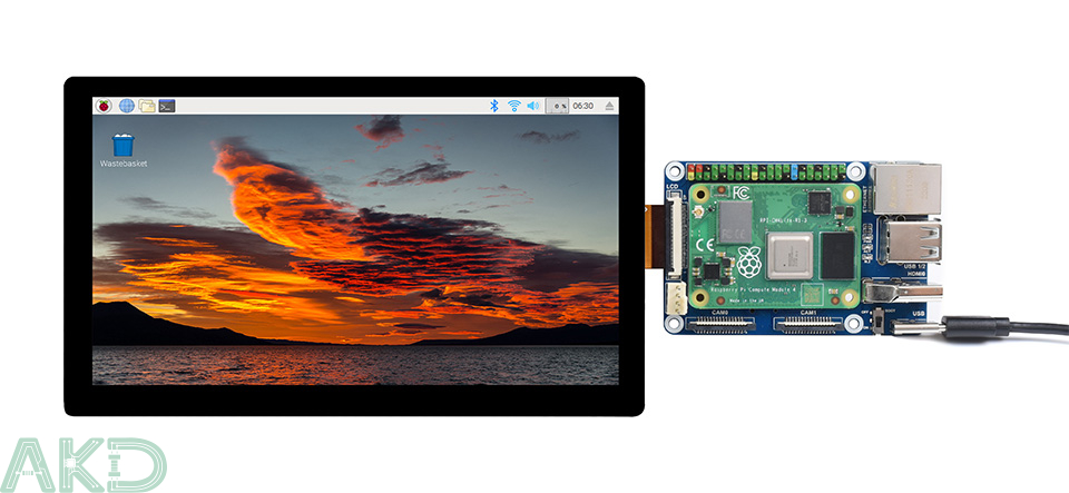 70H 1024600 details 2 1 - - Màn hình tích hợp 7" IPS 1024 x 600 - Thiết kế mỏng và nhẹ