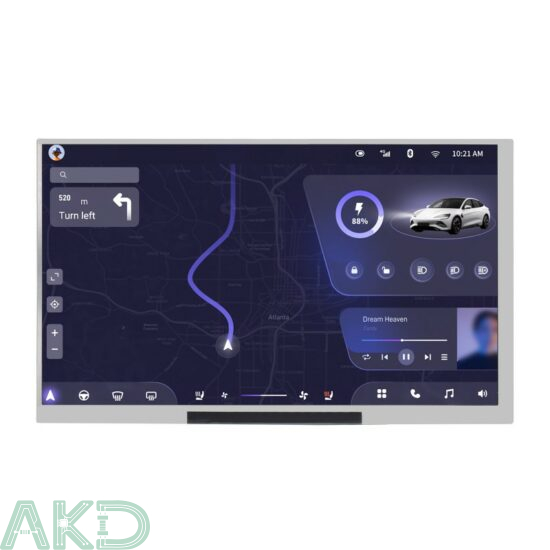 Màn hình tích hợp 7" IPS 1024 x 600 - Thiết kế mỏng và nhẹ