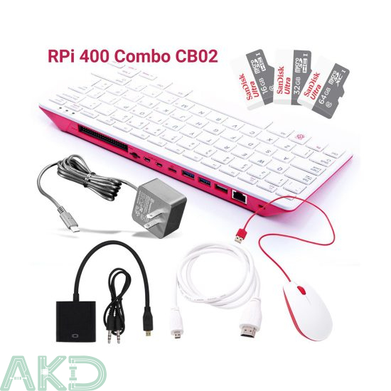 Combo Raspberry Pi 400 Keyboard Computer CB02