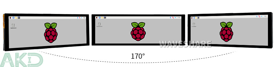 7.9 Display - - Màn hình cảm ứng điện dung 7.9inch Raspberry Pi, 400×1280, IPS, DSI Interface