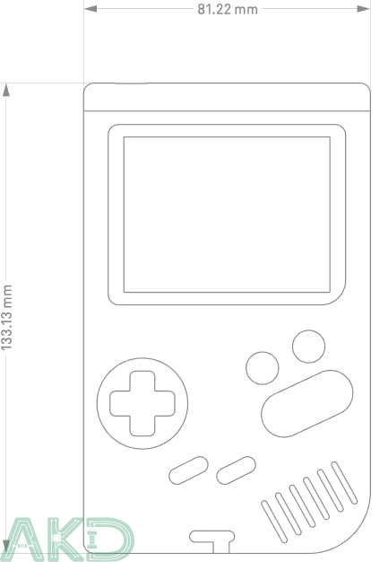 suc - - GPi Case - Vỏ Nitendo Game Boy cho Raspberry Pi Zero