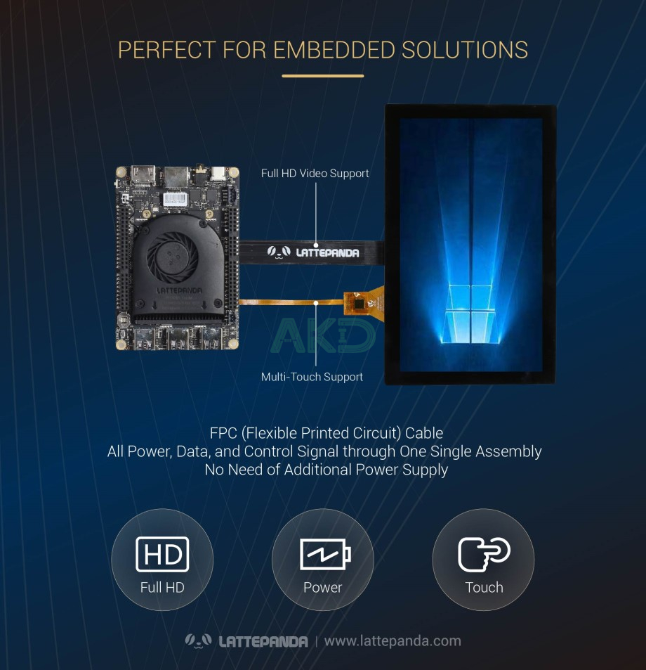 LattePanda 2 Delta 432 13 - - Máy tính LattePanda 2 Delta 432 - 4GB RAM/32GB eMMC - Tặng Win 10 Pro bản quyền