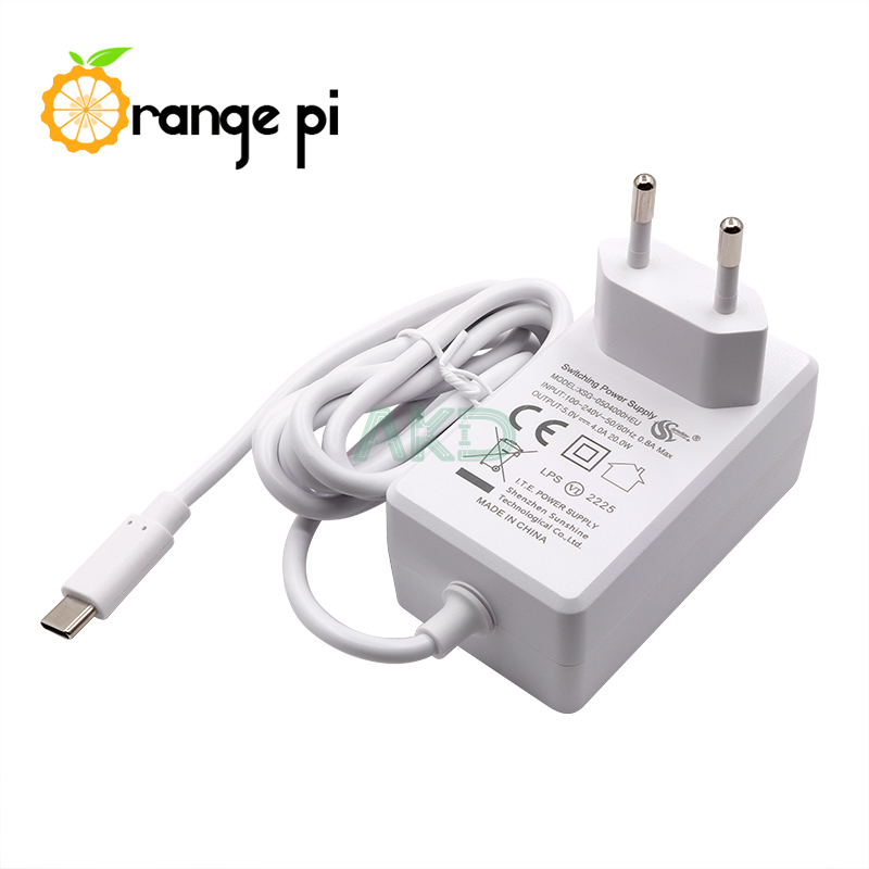 Nguồn 5V 4A USB Type-C chính hãng Orange Pi 9 Nguồn 5V 4A USB Type-C chính hãng Orange Pi