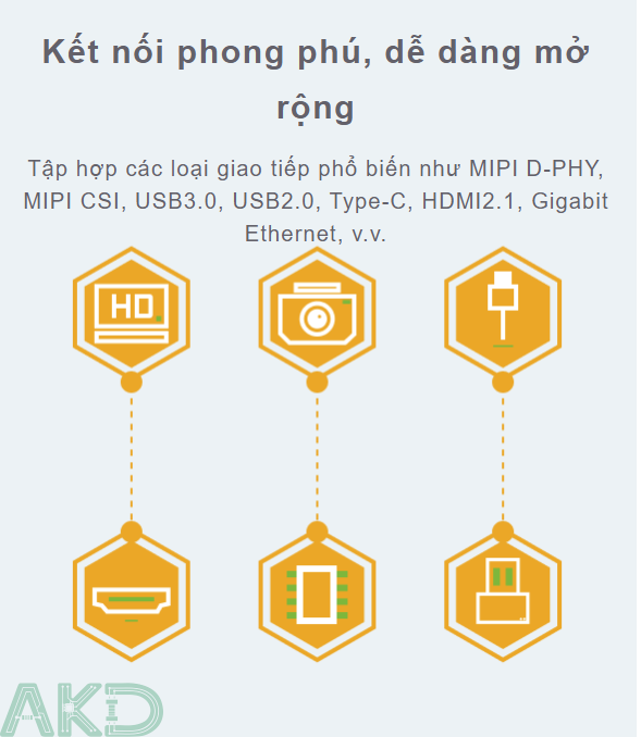 Orange Pi 5B 9 - - Mạch máy tính nhúng Orange Pi 5 - 4GB RAM