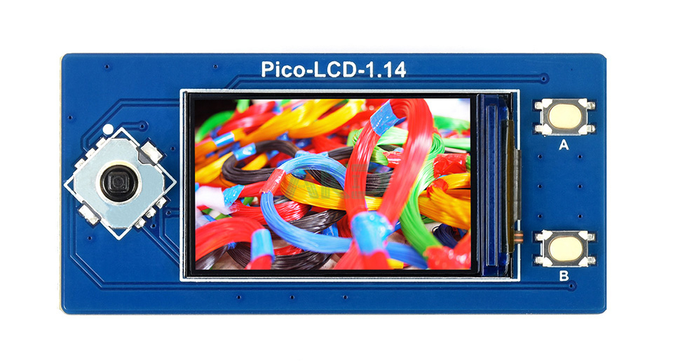 Pico LCD 1.14 details 1 1 - - Màn hình LCD 1.14" Raspberry Pi Pico, 65K màu, 240x135, SPI