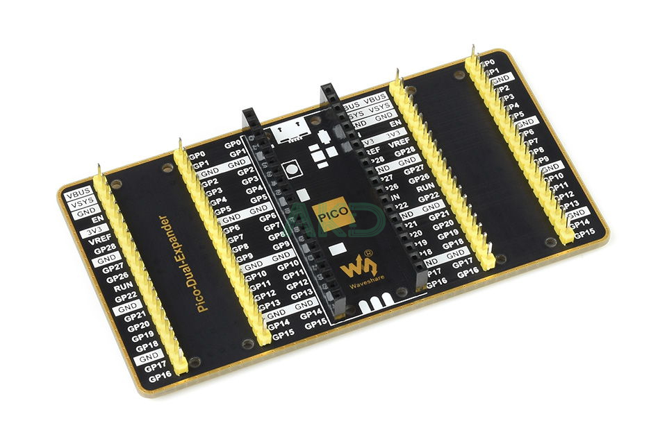 Bo mạch mở rộng 2 bộ chân GPIO cho Raspberry Pi Pico 5 Bo mạch mở rộng 2 bộ chân GPIO cho Raspberry Pi Pico