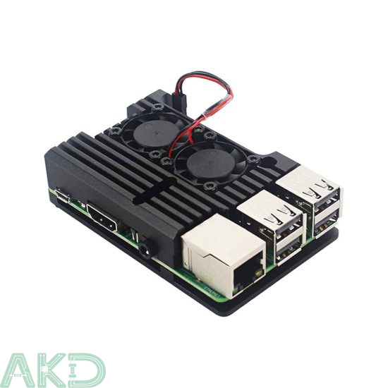 Vỏ nhôm 2 quạt Raspberry Pi 3B/3B+