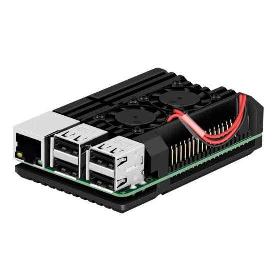 Vỏ nhôm 2 quạt Raspberry Pi 3B/3B+ - Ảnh 3
