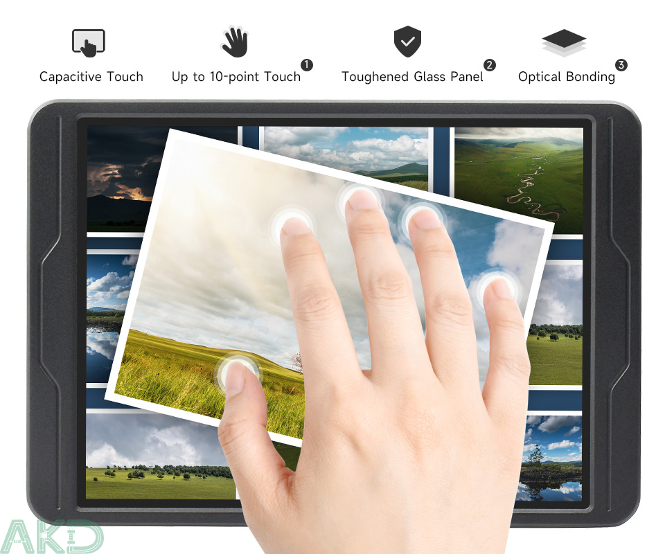 man 9inch 2K 8 1 - - Màn hình cảm ứng điện dung 8 inch 2K 1536 × 2048 Pixel, kính cường lực liên kết quang học