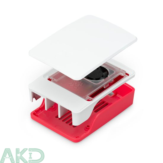 Vỏ nhựa Chính hãng Raspberry Pi 5 - Màu Đỏ Trắng