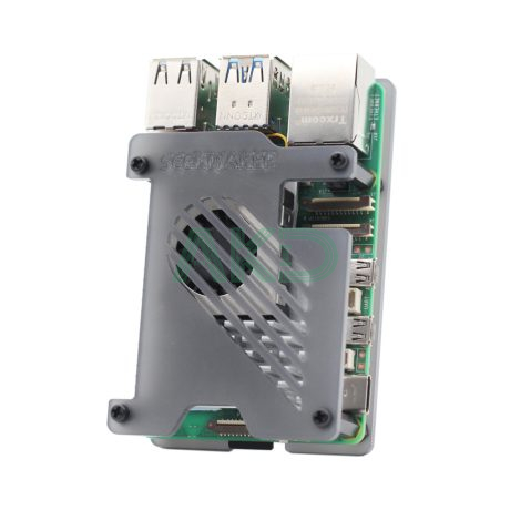 RPi5 Acrylic Case Black 2 - - Vỏ Acrylic mờ nhiều màu Raspberry Pi 5 - Tương thích Active Cooler