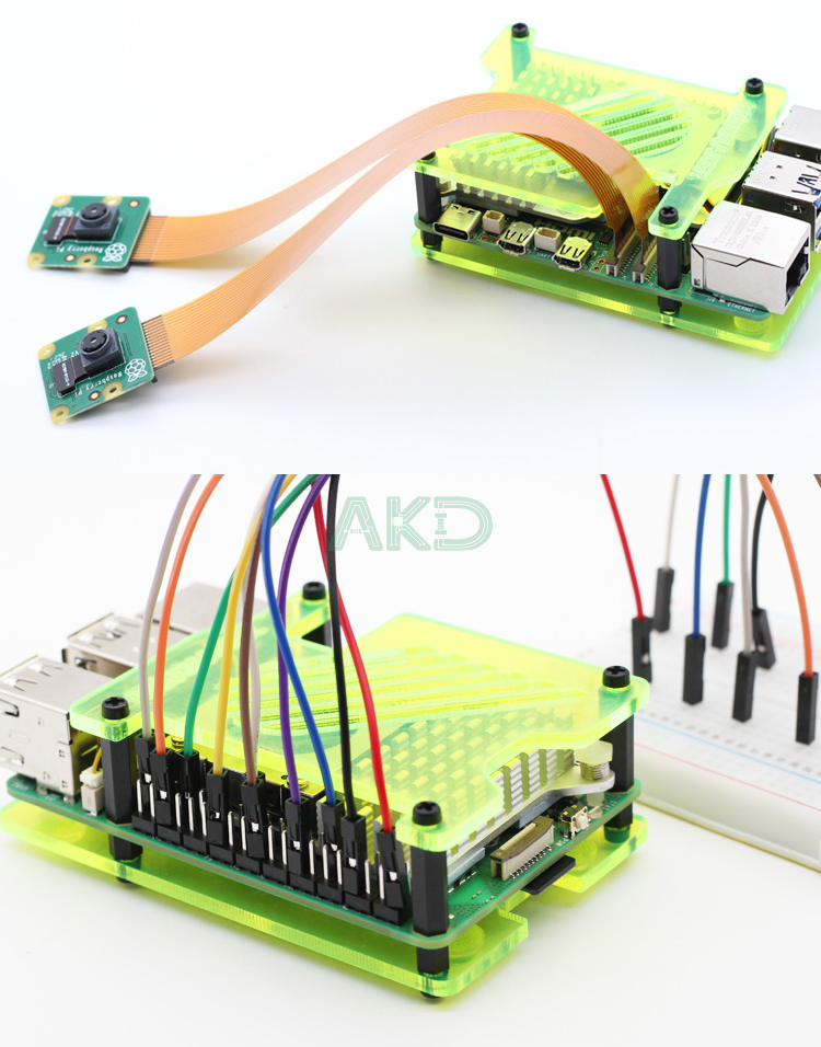 Vỏ Acrylic mờ nhiều màu Raspberry Pi 5 – Tương thích Active Cooler