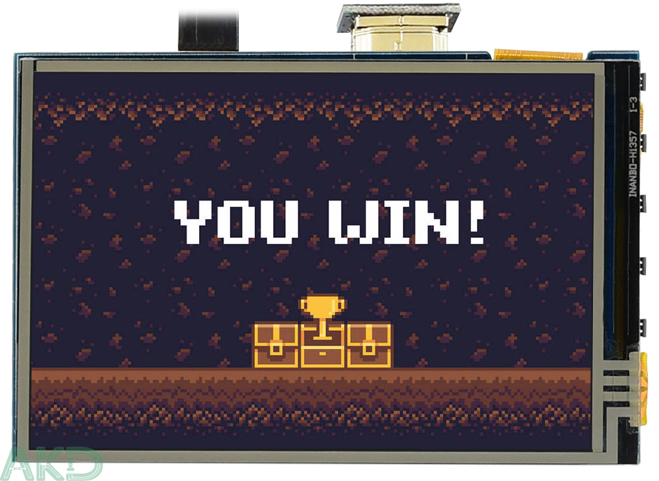 Game Player 1 - - Màn hình cảm ứng điện trở 3,5inch, 480×320 Pixel, kết nối HDMI, tấm nền IPS