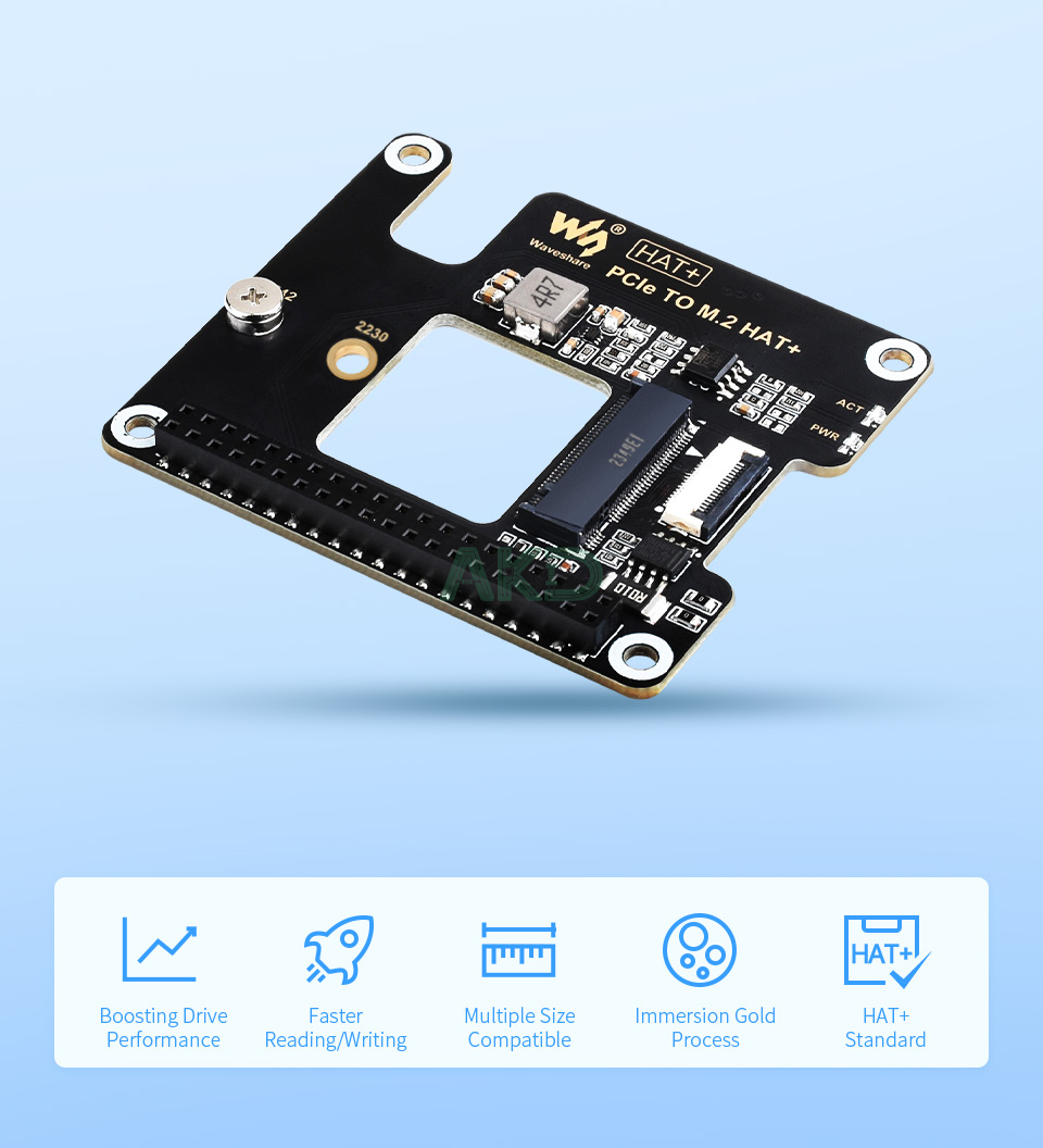 Adapter PCIe sang M.2 cho Raspberry Pi 5