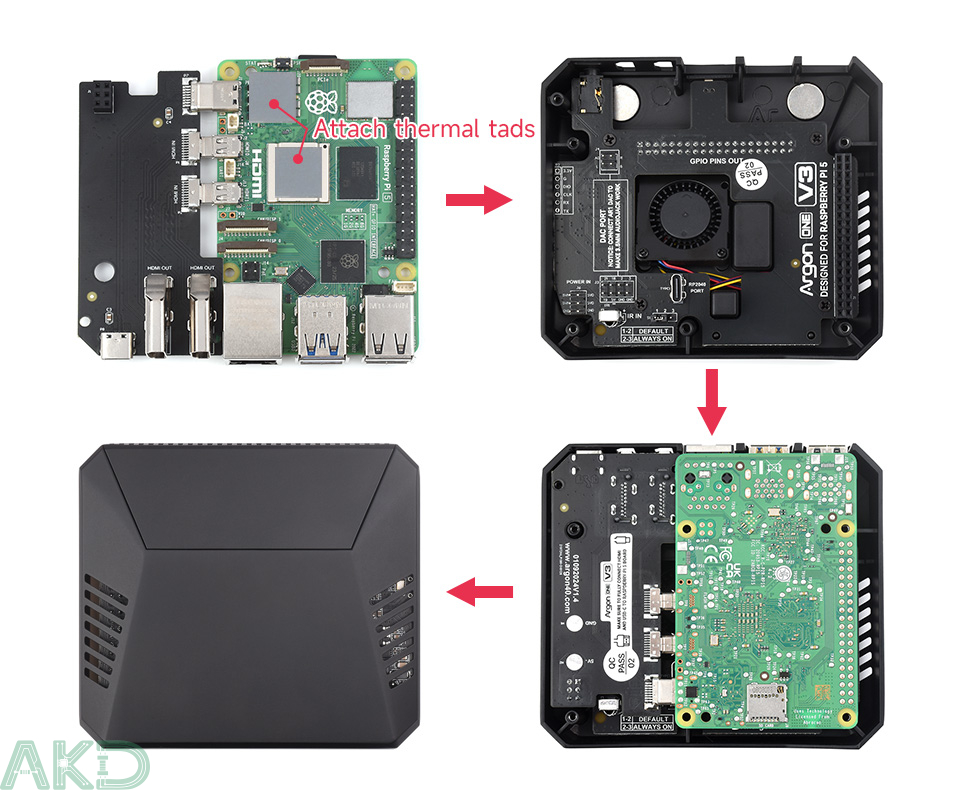 PI5 CASE ARGON ONE details 23 2 - - Vỏ nhôm Argon One V3 cho Raspberry Pi 5