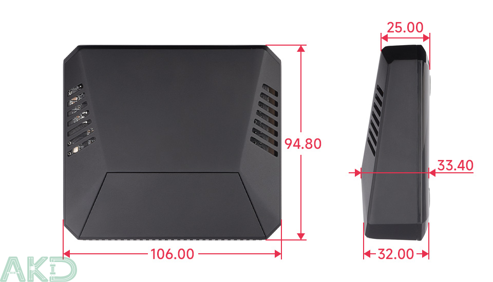 PI5 CASE ARGON ONE details size 2 - - Vỏ nhôm Argon One V3 cho Raspberry Pi 5