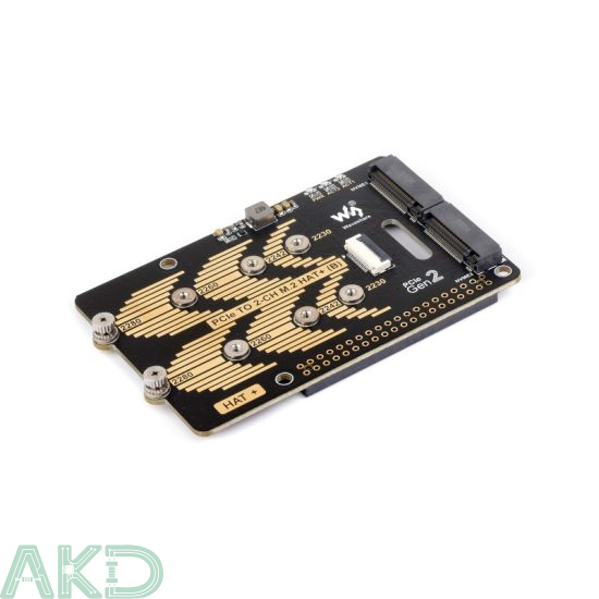 Mạch M.2 PCIe sang 2 kênh NVMe HAT phiên bản B cho Raspberry Pi 5