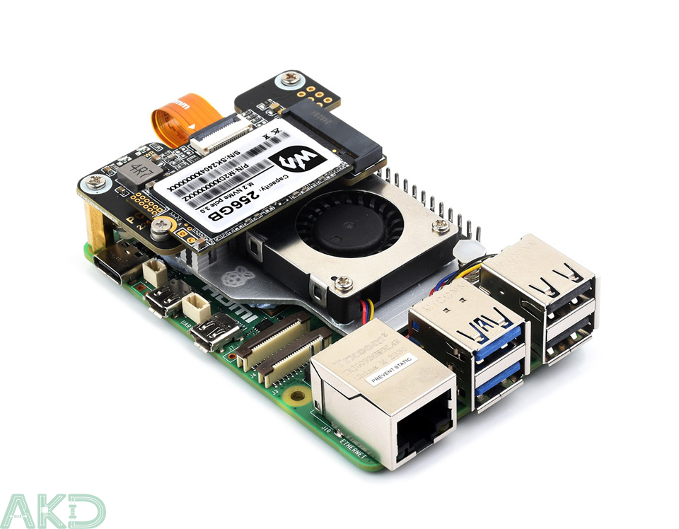 PCIe TO M.2 MINI details 4 1 - - Mạch chuyển đổi PCIe sang M.2 NVMe Mini Raspberry Pi 5