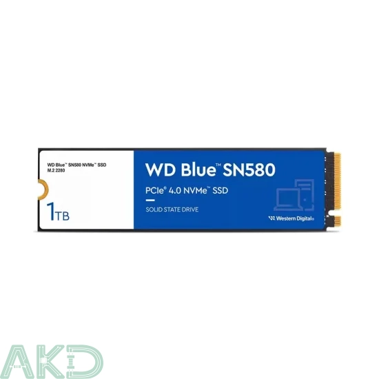 SSD Western Digital Blue SN580 1TB PCIe Gen4 x4 NVMe M.2 WDS100T3B0E