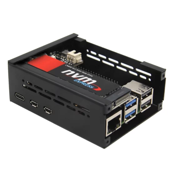 Vỏ kim loại Raspberry Pi 5 gắn Adapter PCIe và Active Cooler - Ảnh 5