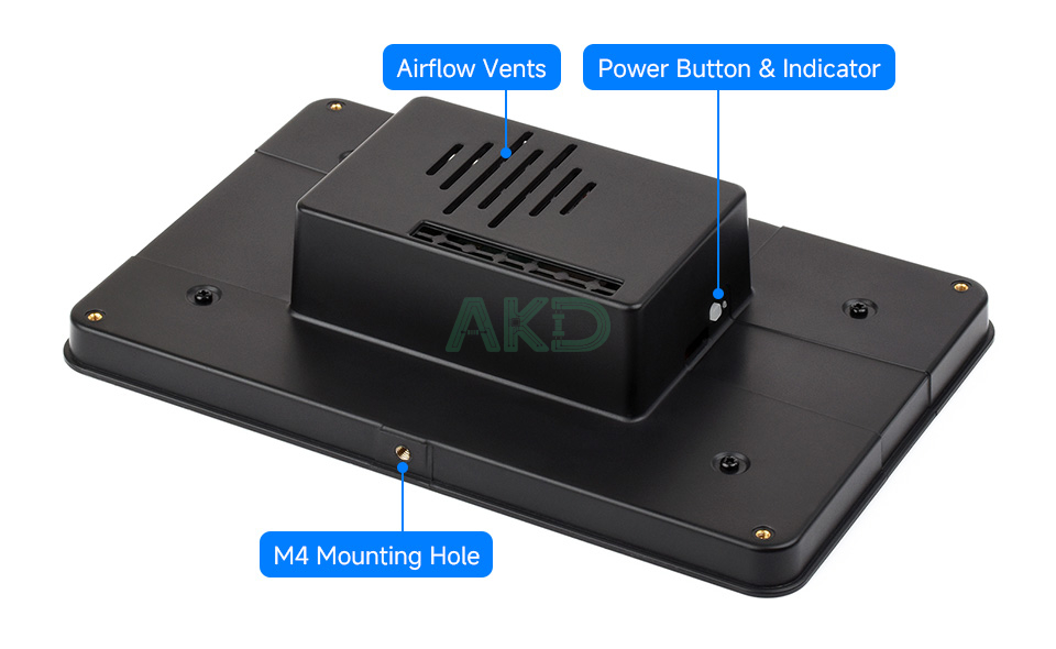 7inch DSI LCD H details 1 5 - - Màn hình cảm ứng điện dung 7" DSI, 1280×720 pixel, IPS, Kính cường lực liên kết quang học
