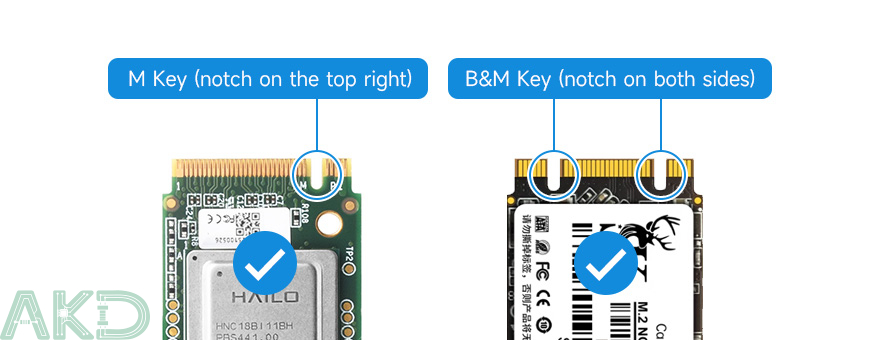PoE M.2 HAT plus details 2 2 - - Mạch M.2 PCIe sang M.2 NVMe và PoE cho Raspberry Pi 5