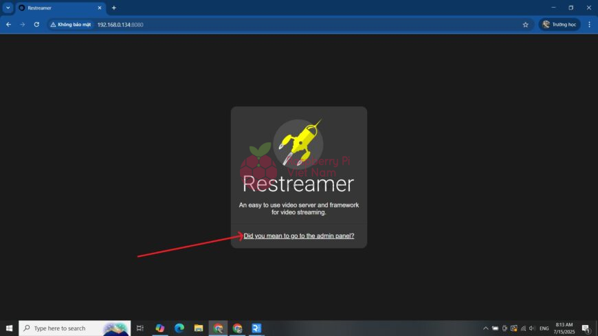 Giao diện của Restreamer
