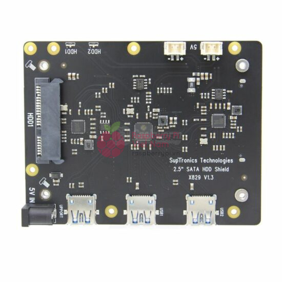 Mạch mở rộng 2 ổ SSD/HDD 2.5" SATA Raspberry Pi 4 X829 - Ảnh 4