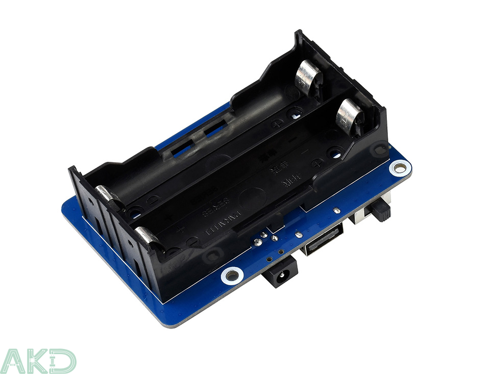 UPS HAT B details 1 1 - - UPS HAT (B) cho Raspberry Pi - Đầu ra 5V 5A - Đầu nối chân Pogo