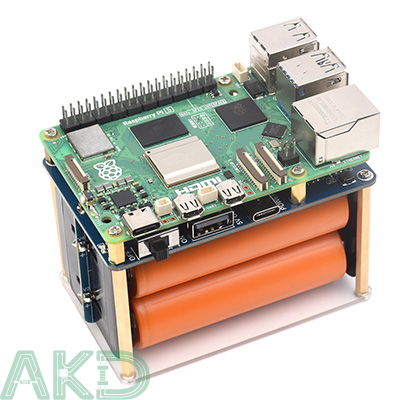 UPS HAT E details 9 2 1 - - UPS HAT (E) Raspberry Pi - Đầu ra 5V 6A - Kết nối Pogo, sạc nhanh 2 chiều