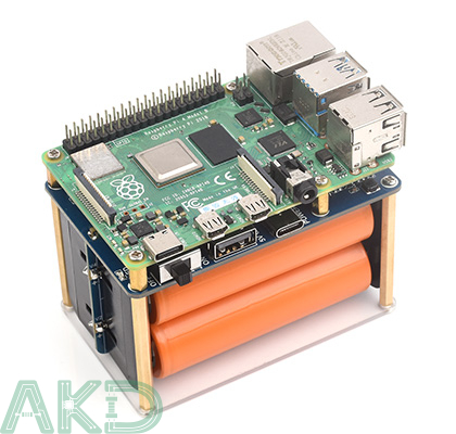 UPS HAT E details 9 3 1 - - UPS HAT (E) Raspberry Pi - Đầu ra 5V 6A - Kết nối Pogo, sạc nhanh 2 chiều