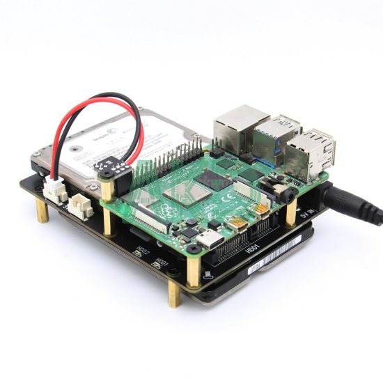 Mạch mở rộng 2 ổ SSD/HDD 2.5" SATA Raspberry Pi 4 X829