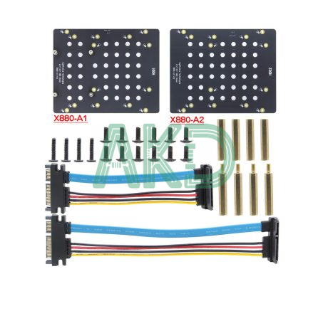 Khay mở rộng X880-A1A2 gắn SSD/HDD 2.5" và 3.5"