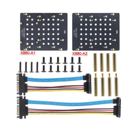 Khay mở rộng X880-A1A2 gắn SSD/HDD 2.5" và 3.5"