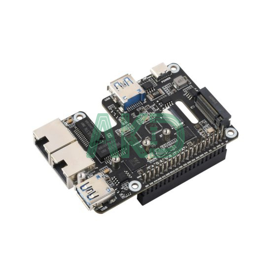 Mạch chuyển đổi PCIe sang 2 USB 3.2 và Ethernet 2.5Gbps Raspberry Pi 5