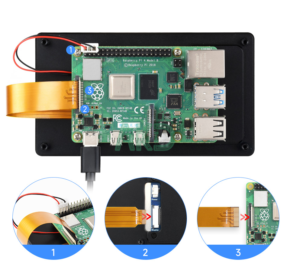 5 DSI TOUCH A details 3 1 1 - - Màn hình cảm ứng điện dung DSI 5 inch, 720 × 1280, IPS, Vỏ hợp kim nhôm