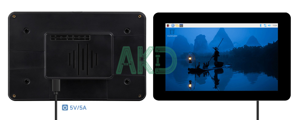 7inch DSI LCD H details 1 3 1 - - Màn hình cảm ứng điện dung DSI 7 inch (H) kèm vỏ, 1280 × 720 Pixel, tấm nền IPS